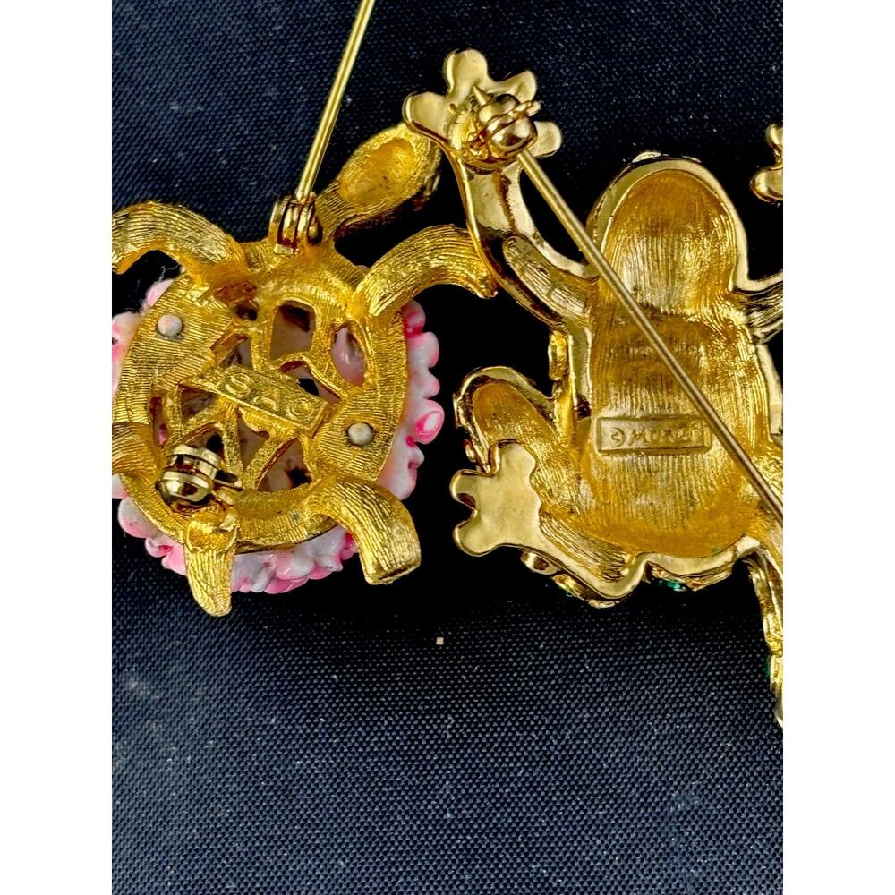 VTG Animal Brooch Pin Lot 22 Piece Estate Collection Signed JJ ULTRA SAC MONET+ - Picture 12 of 16